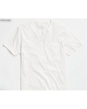Billy Reid Short Sleeve Washed Tee - White