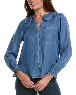 Nanette Lepore Long Sleeve Shirt - Blue