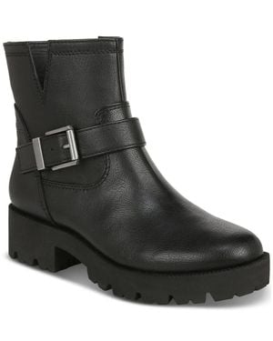 Zodiac Miller-2 I7582S1-001 Boots Round Toe Biker Bootie Lion549 - Black