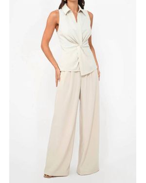 Greylin Rola Textured Sleeveless Top - White