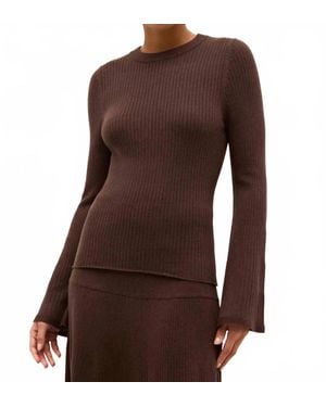 Marie Oliver Carrey Top - Brown