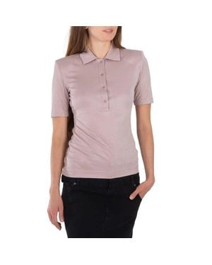 Tibi Wheat Lean Polo Shirt - Purple