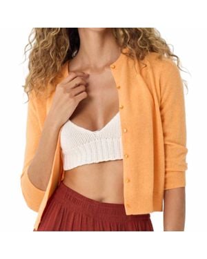 Autumn Cashmere Baby Cardigan - Orange