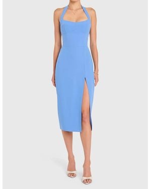 Amanda Uprichard Antonella Midi Dress - Blue
