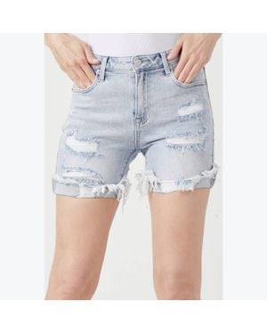 Kancan Walk On The Wild Side Shorts - Blue