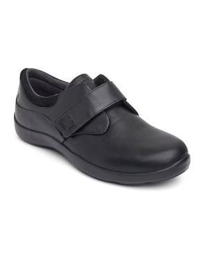 Anodyne No. 63 Leather Comfort Stretch Casual Shoes Khd361 - Black
