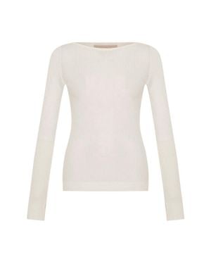 Theo the Label Selas Sheer All Day Long Sleeve Top - White