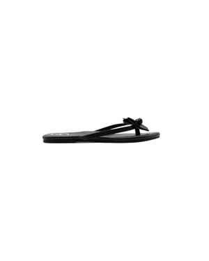Solei Sea Valentina Flower Sandals - Black