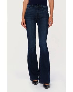 DL1961 Bridget Boot Cut High Rise Instasculpt Crop Released Jeans - Blue