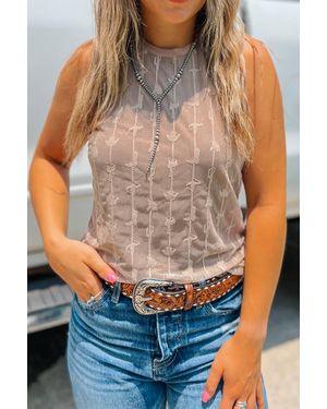 2FlyCo My Lady Lace Tank Top - Gray