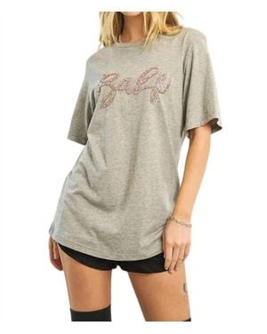 Davi & Dani It's You Babe Cotton Tee - Gray