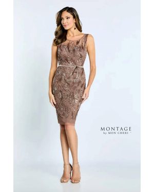 Mon Cheri Dazzling Sequin Dress - White