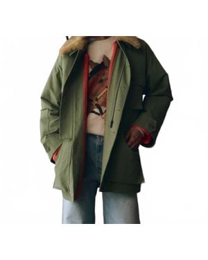 The Great Quilted Liner Parka Jacket - Green