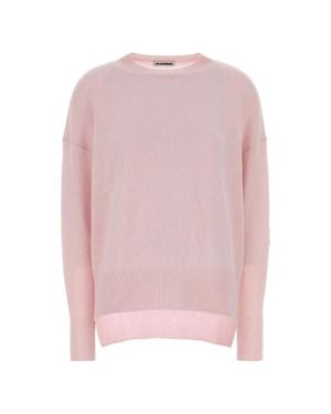 Jil Sander Pastel Cashmere Crewneck Sweater - Pink