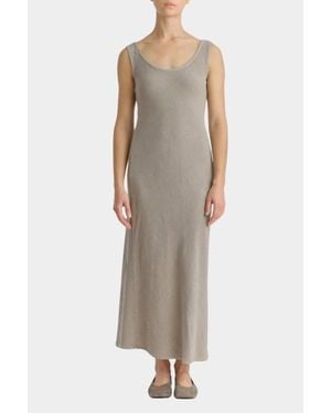 Black Crane Tank Maxi Dress - Gray