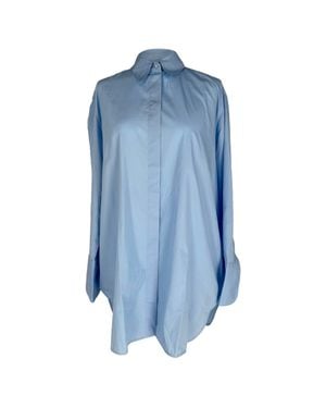 The Row Hidden-Buttoned Shirt - Blue