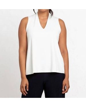 Sympli Deep V Trapeze Tank - White