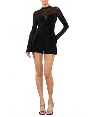 Black Halo Leonarda Playsuit - Black