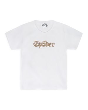 Sp5der Script Baby T-Shirt - White