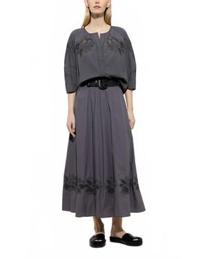 Luisa Cerano Embroidered Blouse - Pink