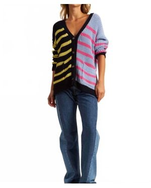 John + Jenn Raz Button Down Sweater - Black