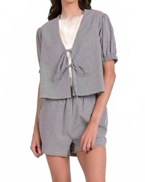 Elan Fly Me Away Top - Gray