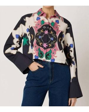 Cleobella Zoya Blouse - Blue