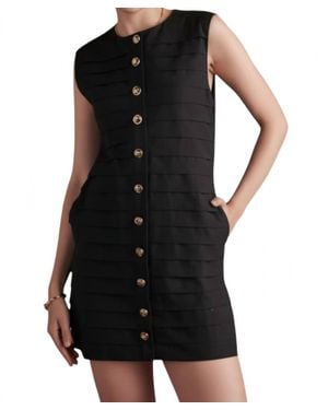 Strut & Bolt Ruffle Me Wild Mini Dress - Black