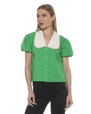 Alexia Admor Sandra Top - Green