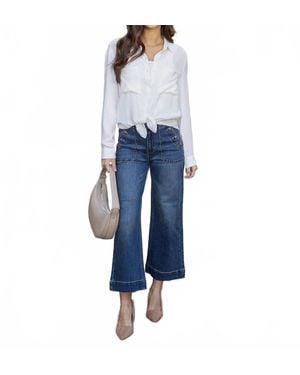 Grace and Lace Favorite Button Up - Blue