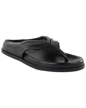 Seychelles Draped Leather Sandal - Black