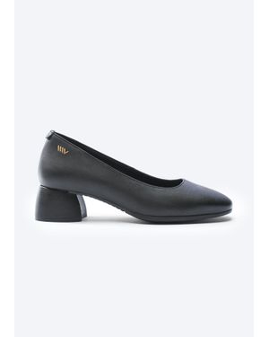 VISCATA Milan Leather Heels - Black