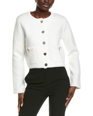 Endless Rose Button-Up Cardigan - White