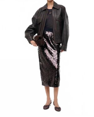 STAUD Ciara Skirt - Black