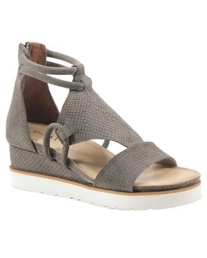 Diba True Clover Wedge Sandals - Metallic