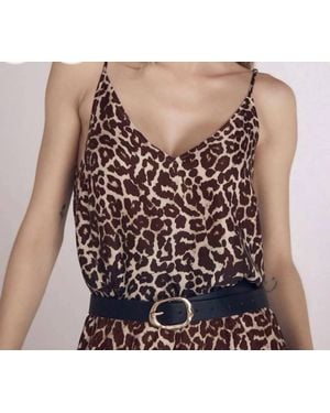 Bella Dahl V-Neck Print Cami Top - Black