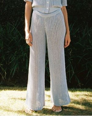La Porte Mia Cloud Knit Pant - White