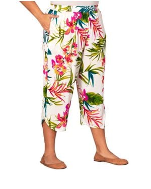 On The Plus Side Ibiza Crop Pants - Red