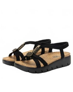 Alegria Roz Platform Sandal - Black
