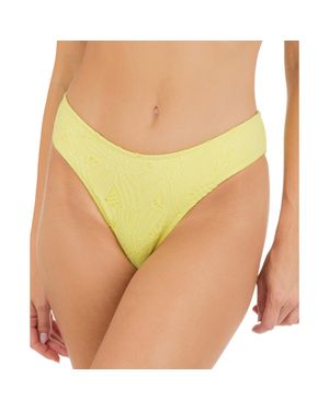 Hurley Juniors Max Crochet Mid-Rise Swim Bottom Separates - Yellow
