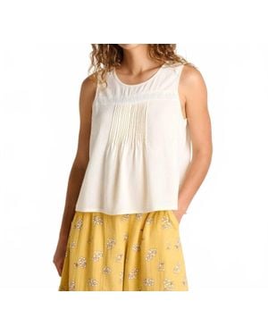 Toad & Co. Manzana Pin Tuck Tank Top - Natural