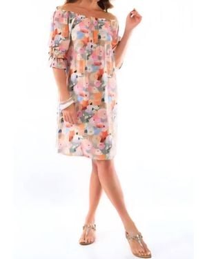 Elior Soft Floral Dress - White