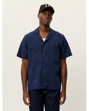 Les Deux Lesley Players Short Sleeve Button Down Shirt - Blue