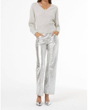 Young Fabulous & Broke Clancy Leather Pant - White