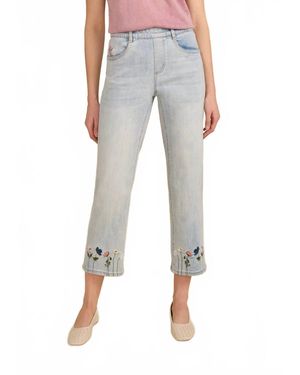 Fdj Pull-On Straight Crop Jeans - Blue