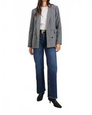 Rails Jac Long Sleeve Button Front Blazer - Blue