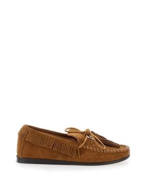 Isabel Marant Fitza' Loafers With Fringed Details - Brown