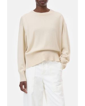 Closed Cashmere Crew Neck Sweater - White