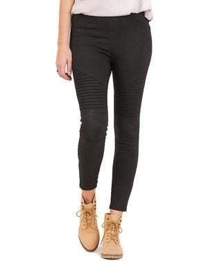 Umgee Washed Moto Jegging - Black