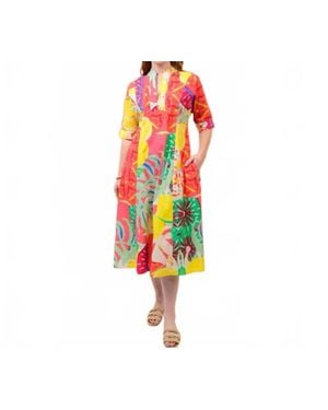 Uncle Frank The Fruit Fusion Midi Dress - Red